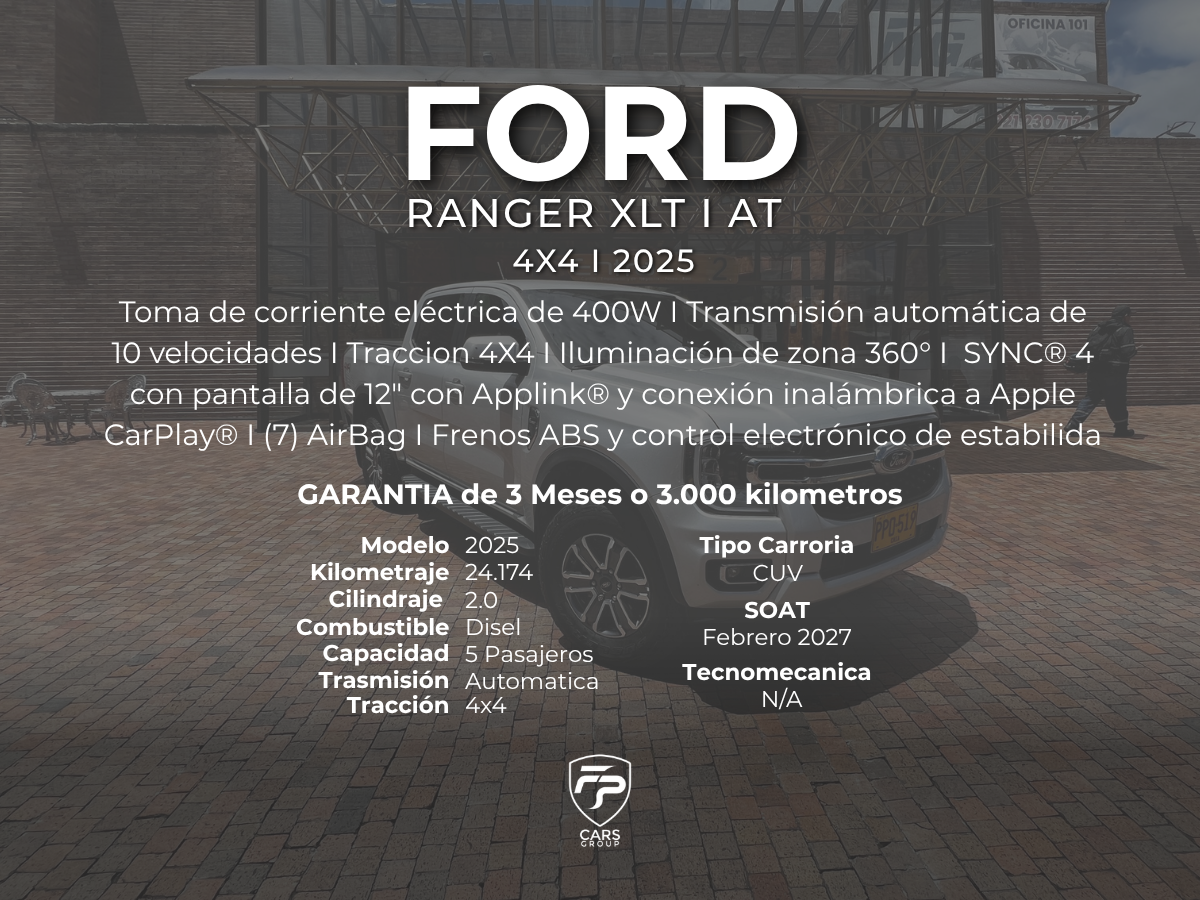 Ford I Ranger I XLT I Automática I 4x4 I Biturbo Diesel - Image 2